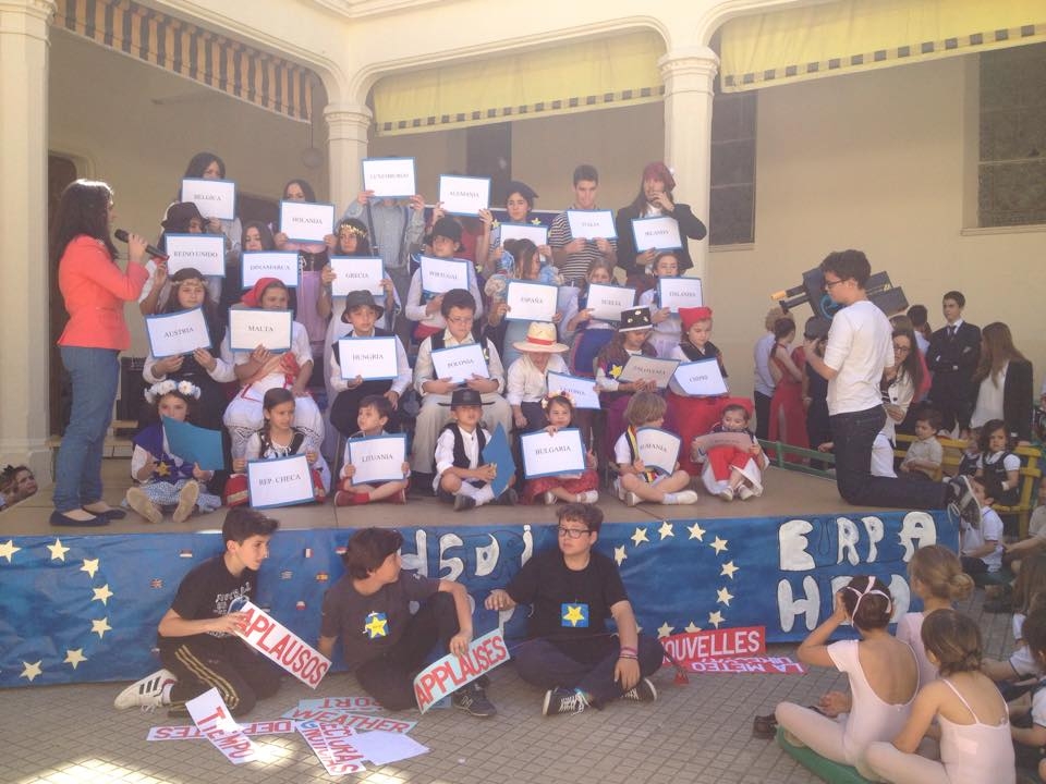 Día de Europa 2015 en Colegio El Calasancio de Córdoba, 7 de mayo.