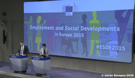 Informe europeo sobre empleo y desarrollo social 2015.