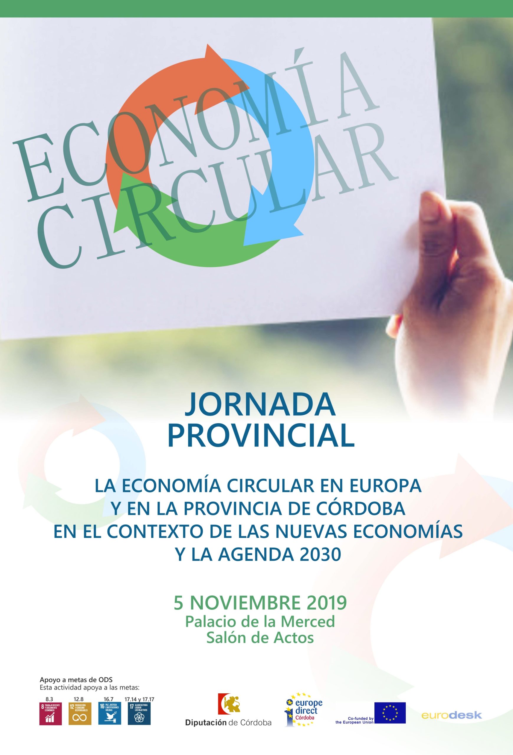 Jornada Provincial: La economía circular en Europa y en la provincia de Córdoba en el contexto de las nuevas economías y la agenda 2030