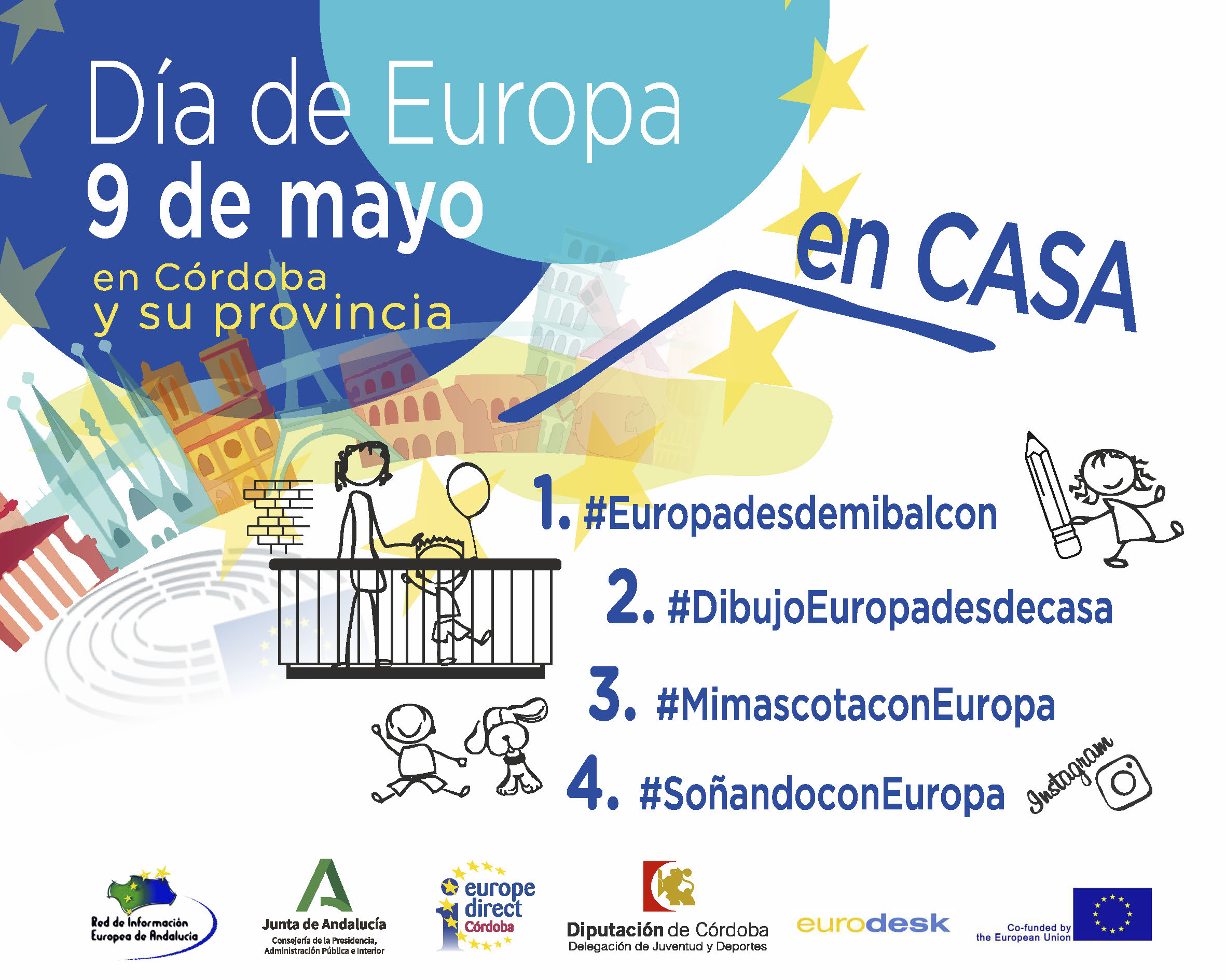 Listado de los beneficiados con las maletas por el Día de Europa