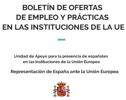 Información conjunta sobre ofertas de empleo y prácticas en las Instituciones UE – BOLETIN UDA N. 33 de 16.11.20