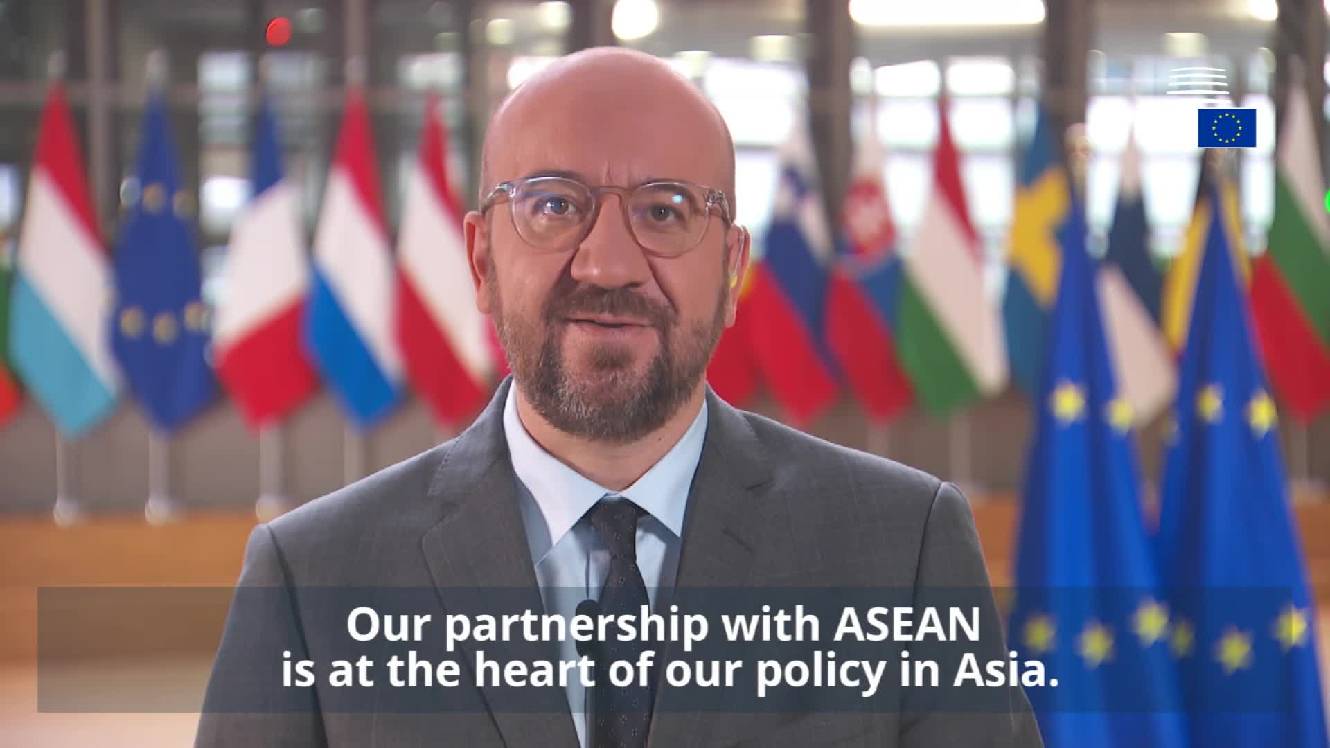 Charles Michel asiste a la Cumbre de Negocios e Inversión de la ASEAN 2020