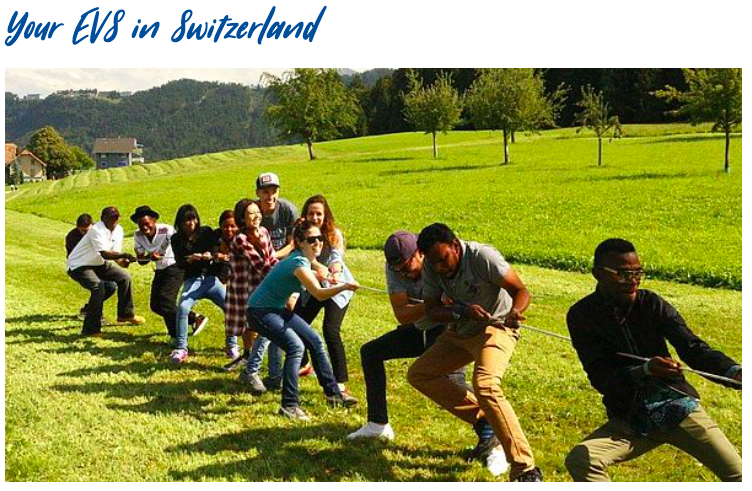 OFERTAS DE VOLUNTARIADO CON EL CUERPO EUROPEO DE SOLIDARIDAD EN SUIZA