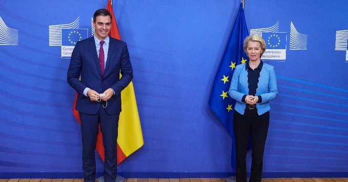 Declaración de ayer de la presidenta von der Leyen con el presidente del Gobierno de España, Pedro Sánchez