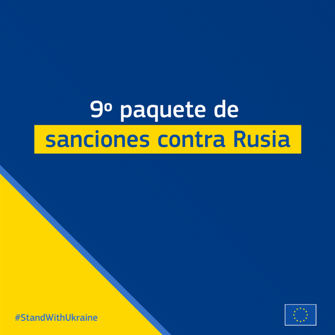 Ucrania: La UE aprueba un noveno paquete de sanciones contra Rusia