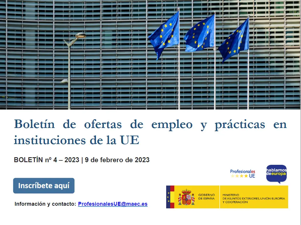 Boletín de empleo & prácticas Instituciones de la Unión Europea (9-2023)