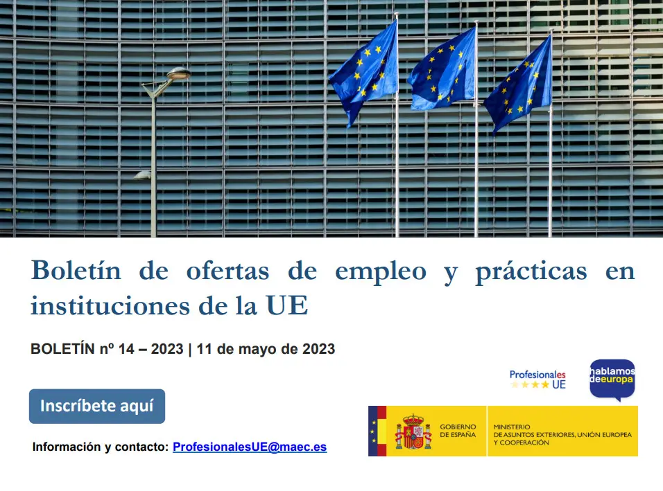 Boletín empleo & prácticas Instituciones UE (14-2023)