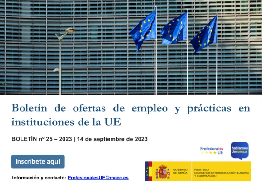 Boletín de empleo y prácticas en instituciones UE (nº25-2023)