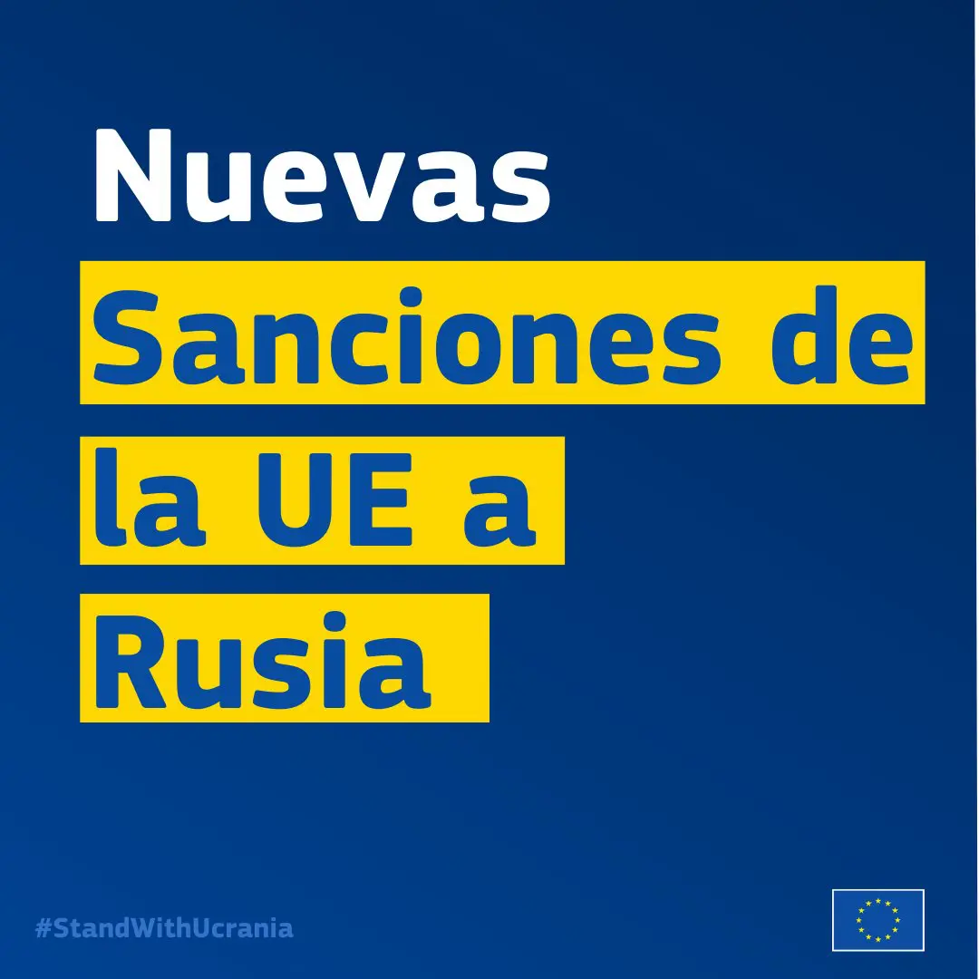 La UE adopta el duodécimo paquete de sanciones contra Rusia por proseguir su guerra ilegal contra Ucrania