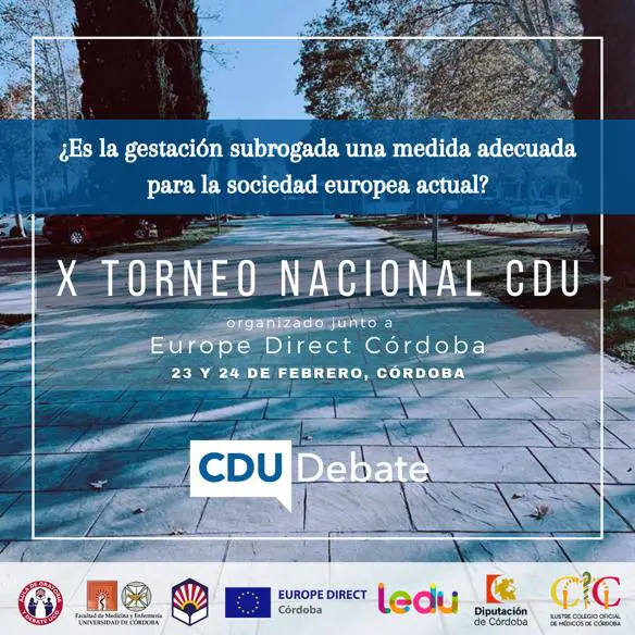 X TORNEO NACIONAL DE DEBATE CDU organizado junto a EUROPE DIRECT CORDOBA 