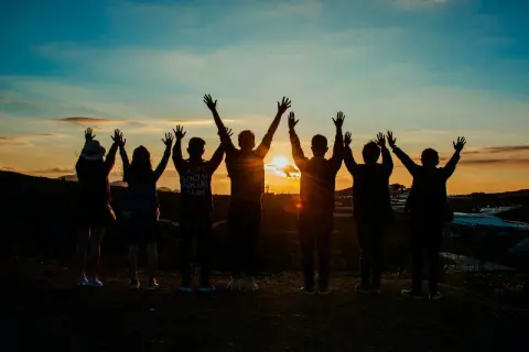 Voluntarios internacionales por todo el mundo en 2024.