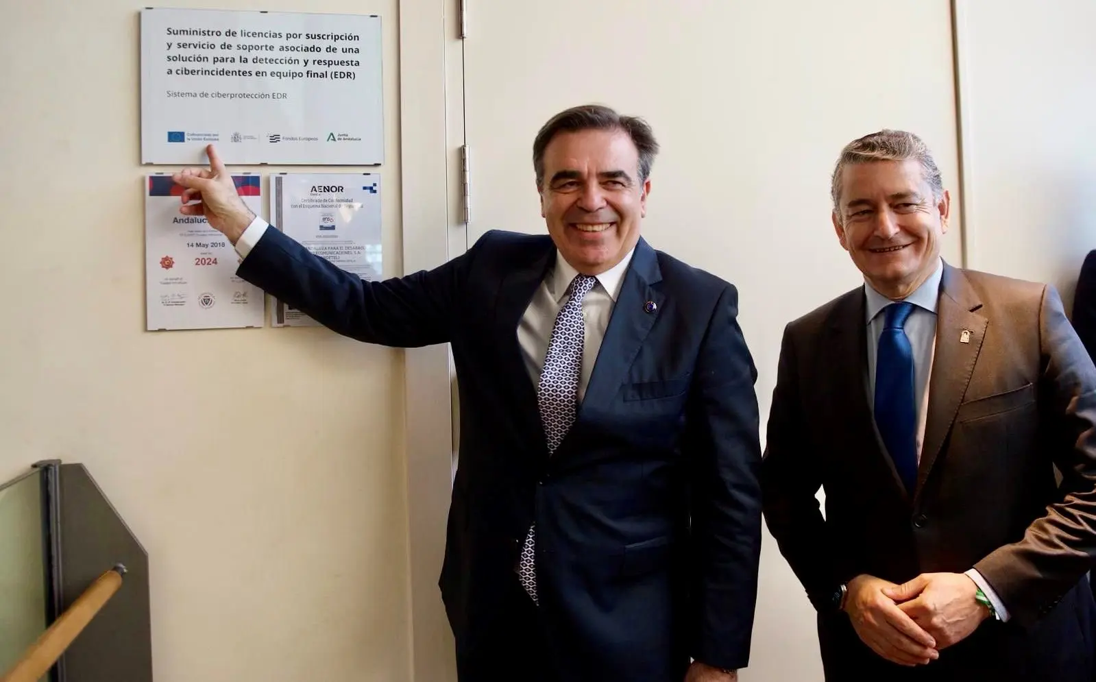 El vicepresidente de la Comisión Europea, Margaritis Schinas, concluye su visita a Andalucía