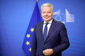 Visita del comisario europeo de Justicia Reynders a Madrid.