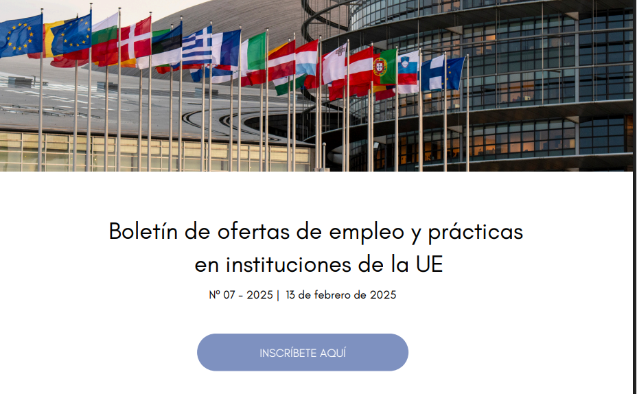 Boletín empleo & prácticas Instituciones UE (07-2025).