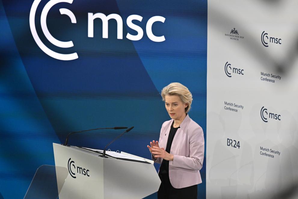 Discurso de la Presidenta von der Leyen en la Conferencia de Seguridad de Múnich.