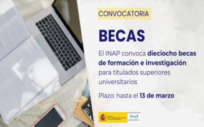 Becas de formación e investigación para titulados superiores. INAP.