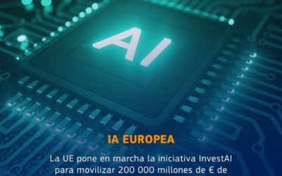 La UE lanza la iniciativa InvestAI para movilizar 200.000 millones de euros de inversión en inteligencia artificial.