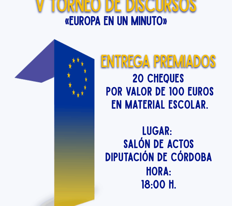 Entrega de Premios V Torneo de Discurso «Europa en un minuto» 2025